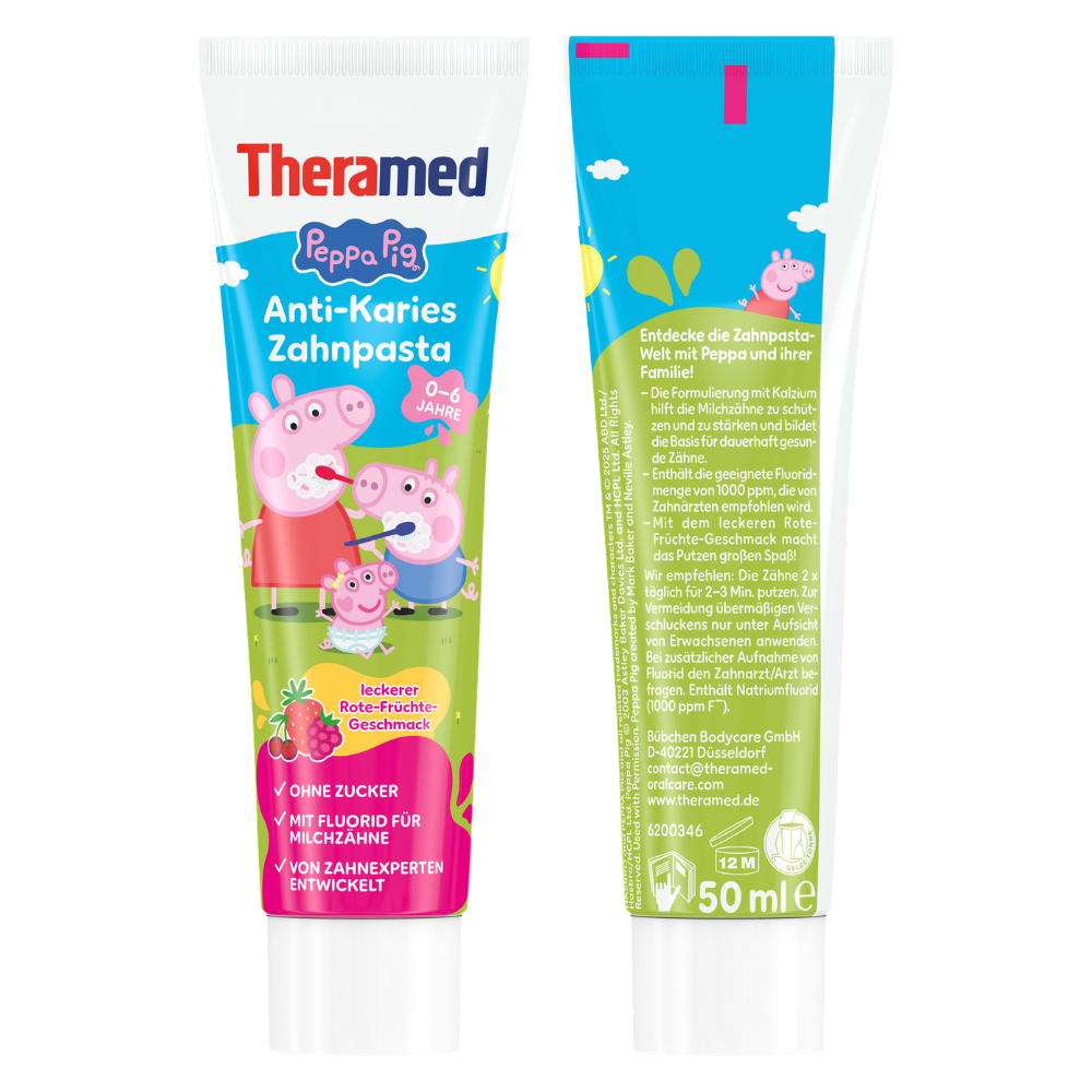 Theramed x Peppa Pig Anti-Karies Zahnpasta 0-6 Jahre