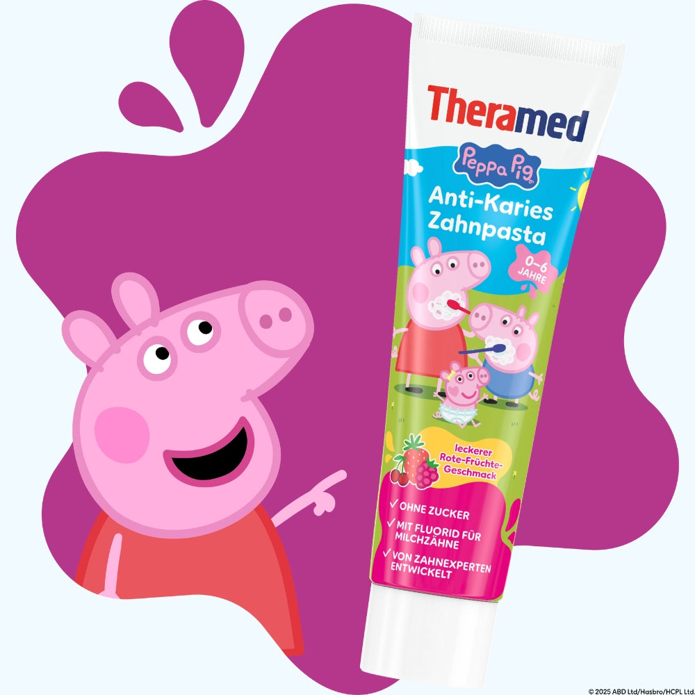 Theramed x Peppa Pig Anti-Karies Zahnpasta 0-6 Jahre